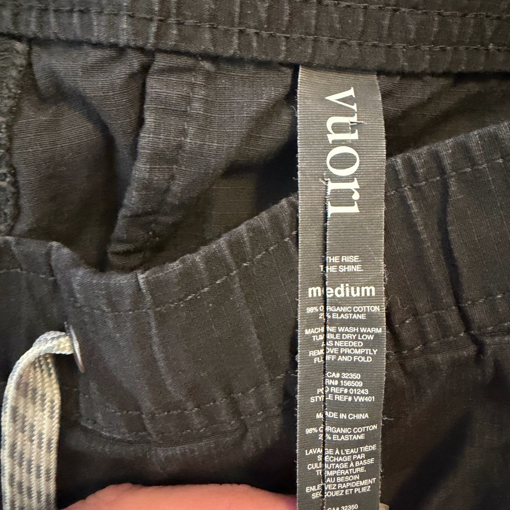 Vuori Ripstop Climber Pants Gray Camo Outdoors Drawstring Men's Medium - Picture 5 of 5